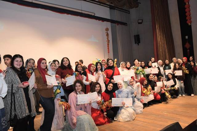 معهد كونفوشيوس بجامعة عين شمس يحتفل بعيد الربيع الصينى 12