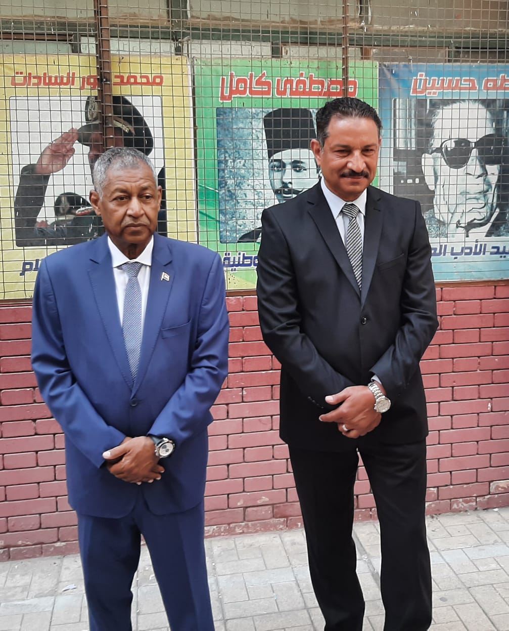 سفير السودان ومدير تعليم الجيزة يتفقدان امتحانات شهادة الأساس السودانية  9