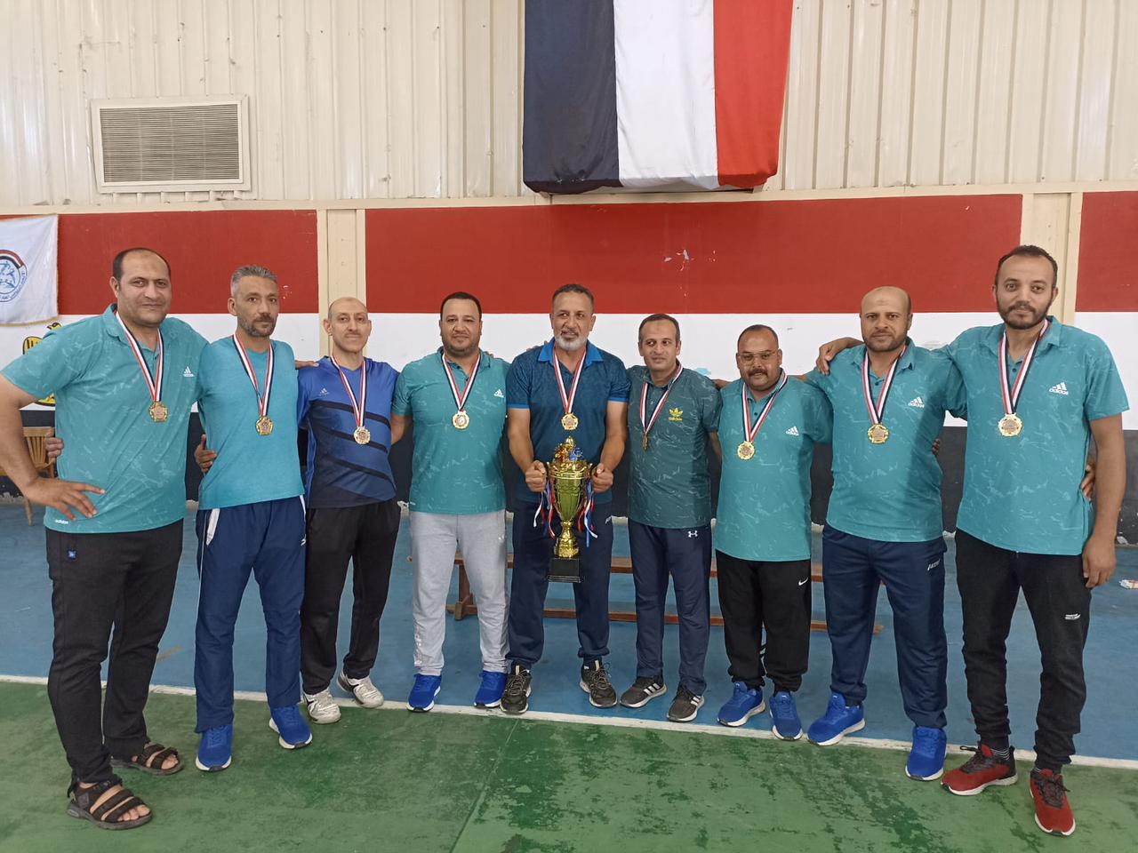 فريق نادي العاملين بجامعة أسيوط يحصد المركز الأول على مستوى الجمهورية2