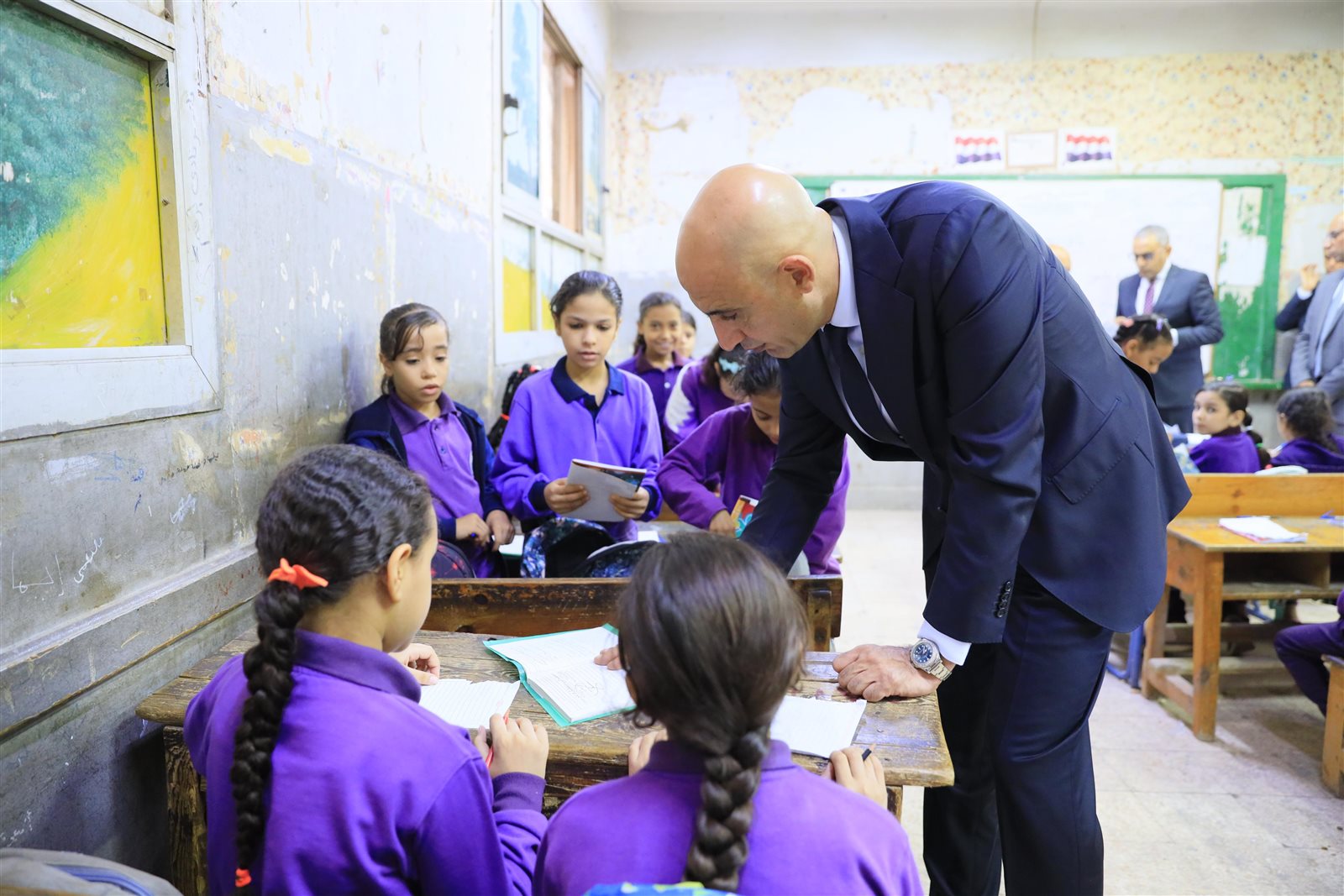 وزير التربية والتعليم يزور عدة مدارس بإدارة المطرية التعليمية10