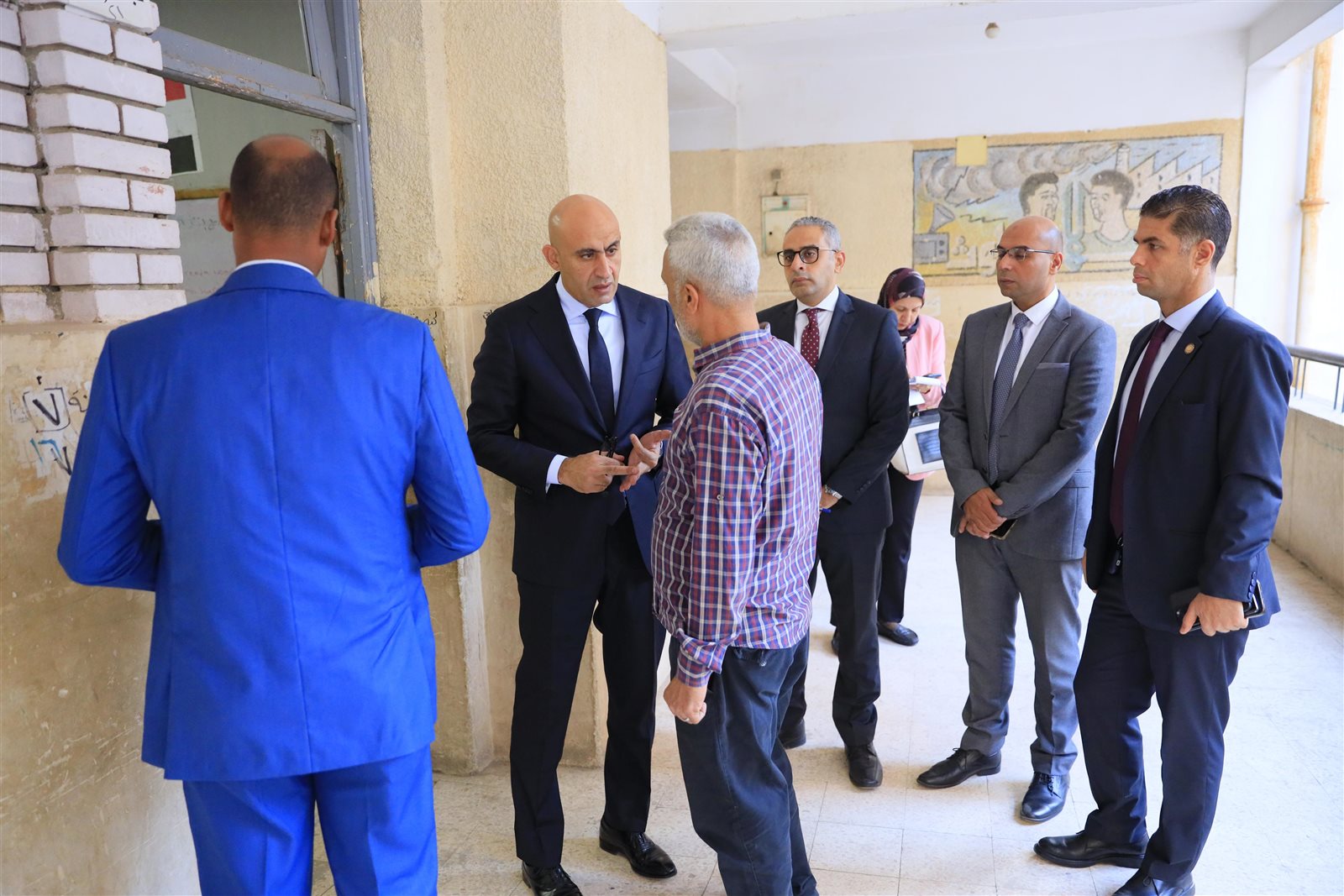 وزير التربية والتعليم يزور عدة مدارس بإدارة المطرية التعليمية1
