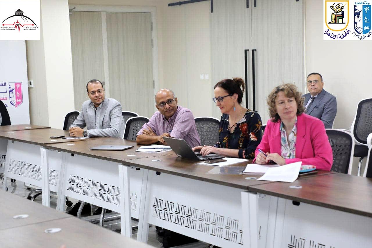 مستشفى الثدي يستقبل وفدًا من الوكالة الدولية لأبحاث السرطان (IARC)