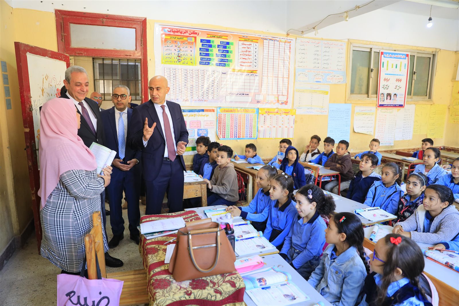 وزير التربية والتعليم ومحافظ الغربية يتفقدان مدارس إدارة زفتى التعليمية