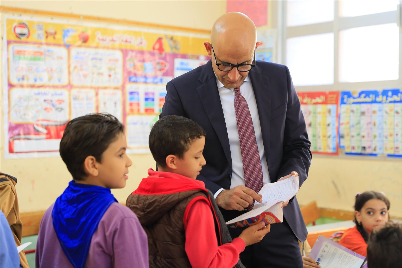 وزير التربية والتعليم ومحافظ الغربية يتفقدان مدارس إدارة زفتى التعليمية