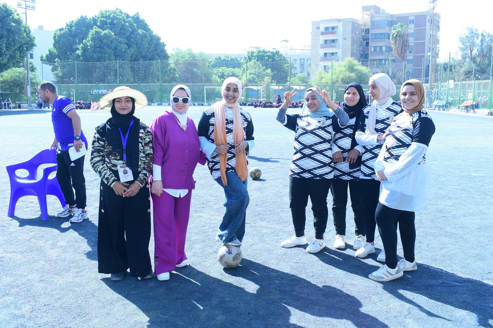 جامعة سوهاج تنظم اليوم الرياضي للفتاة الجامعية ضمن مبادرة 