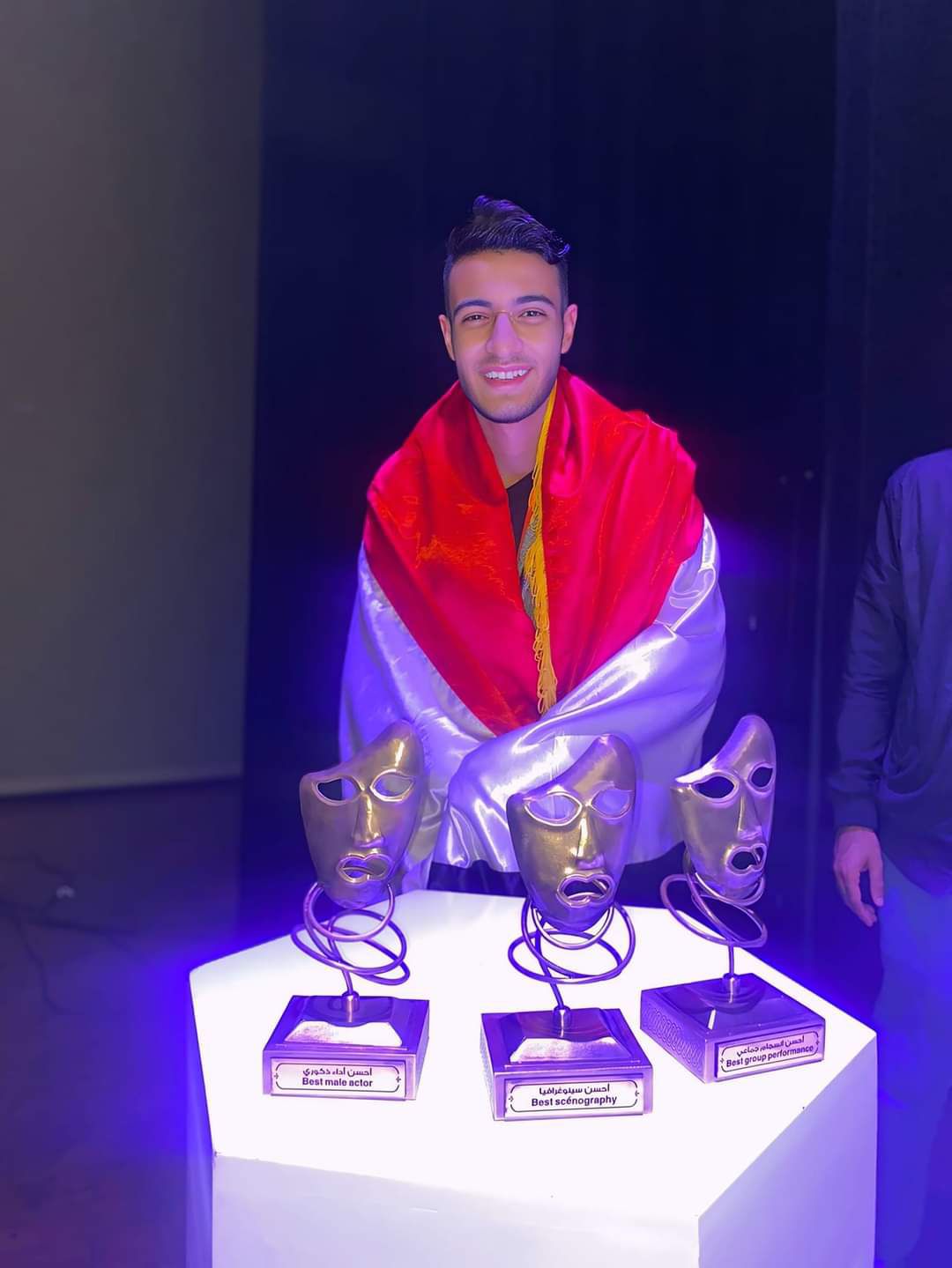 بعثة منتخب التمثيل المسرحي تعود من المغرب بعد حصد 3 جوائز