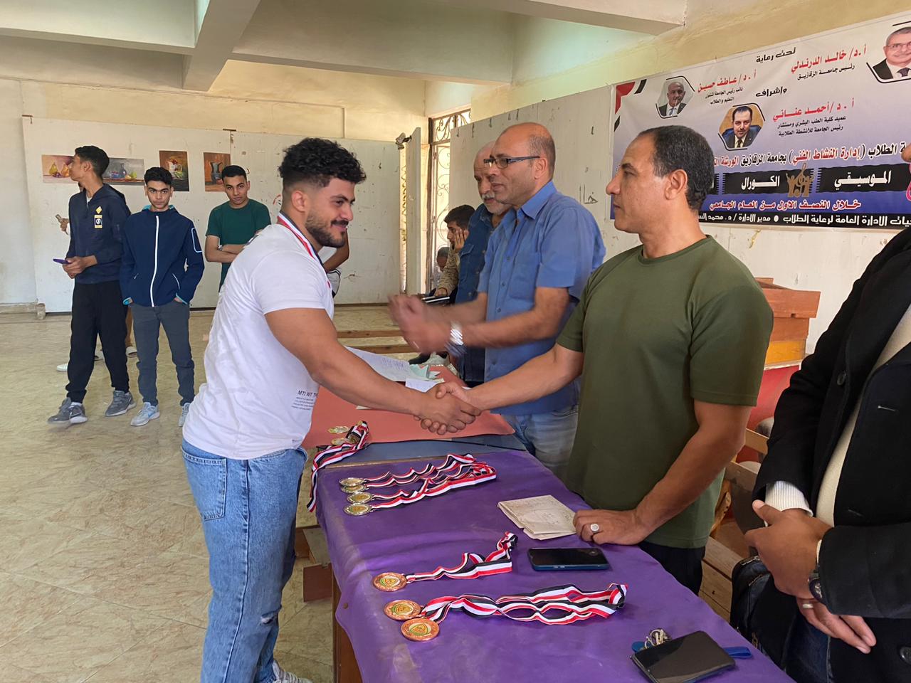 جامعة الزقازيق تختتم بطولة كمال الأجسام 