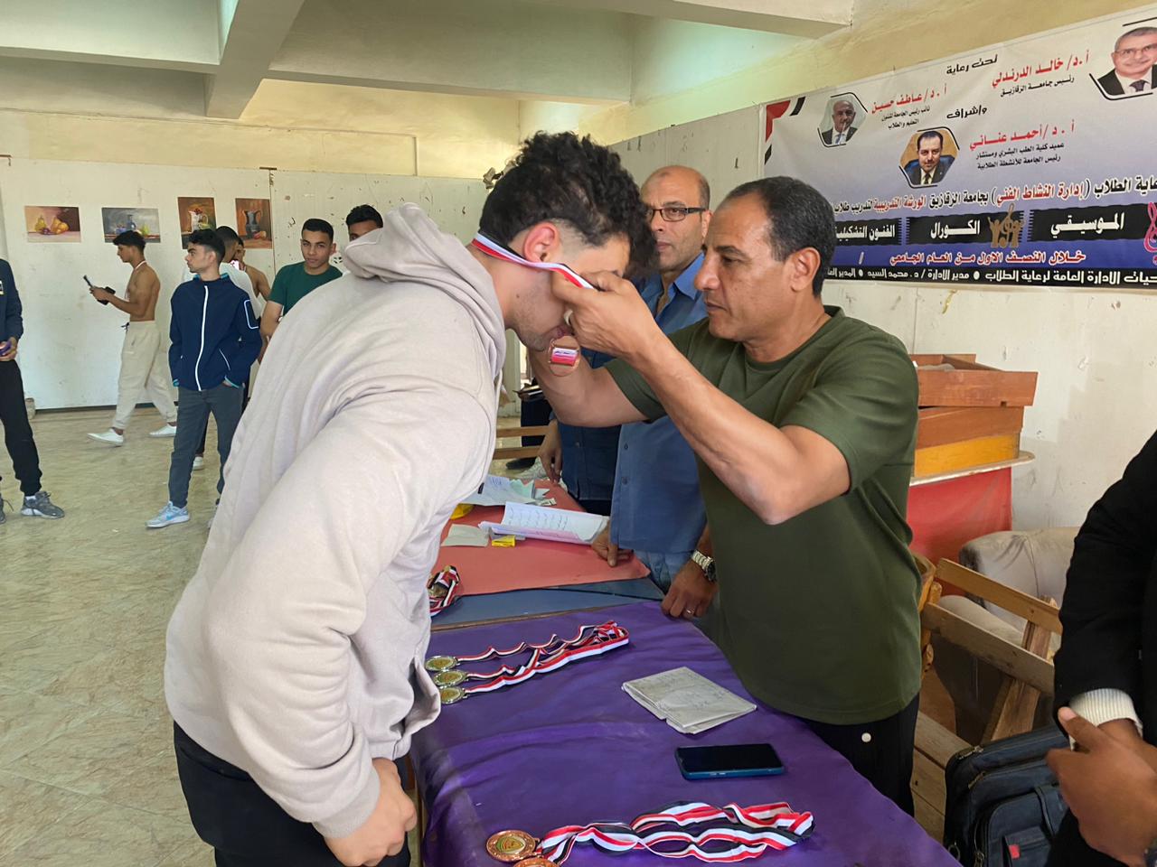 جامعة الزقازيق تختتم بطولة كمال الأجسام 