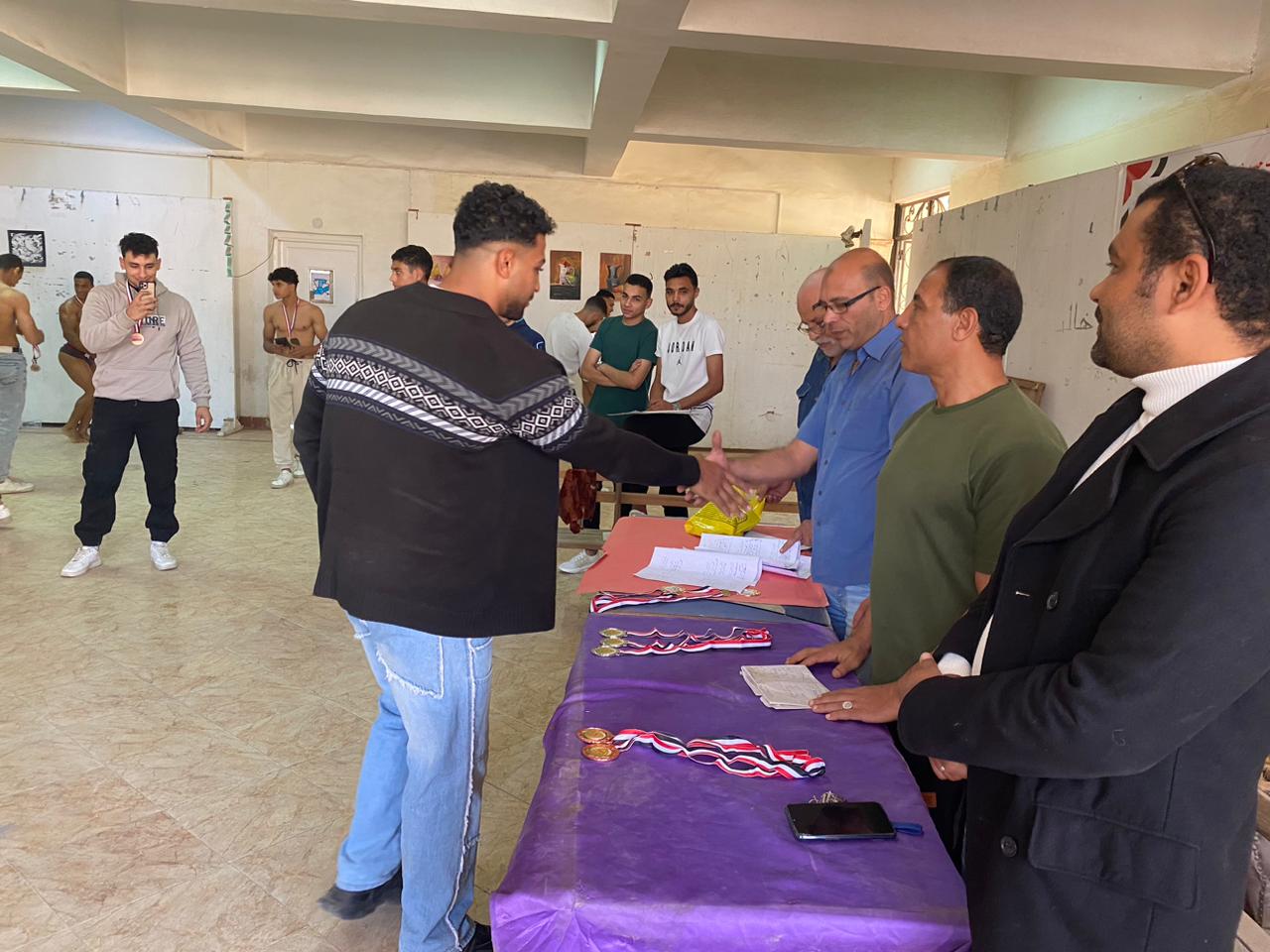 جامعة الزقازيق تختتم بطولة كمال الأجسام 