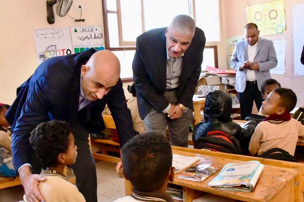 وزير التربية والتعليم يواصل جولاته التفقدية في مدارس أسوان لتطوير العملية التعليمية