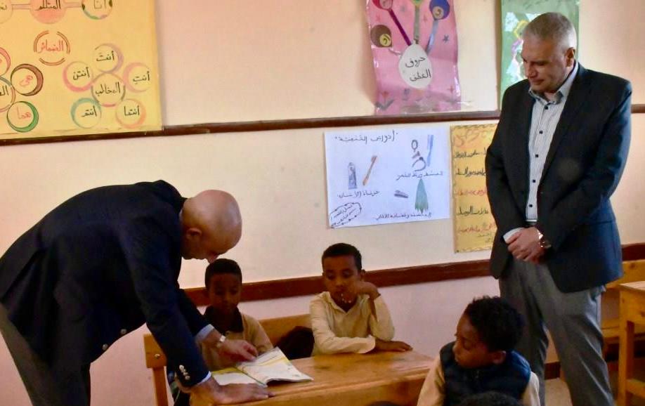 وزير التربية والتعليم يواصل جولاته التفقدية في مدارس أسوان لتطوير العملية التعليمية