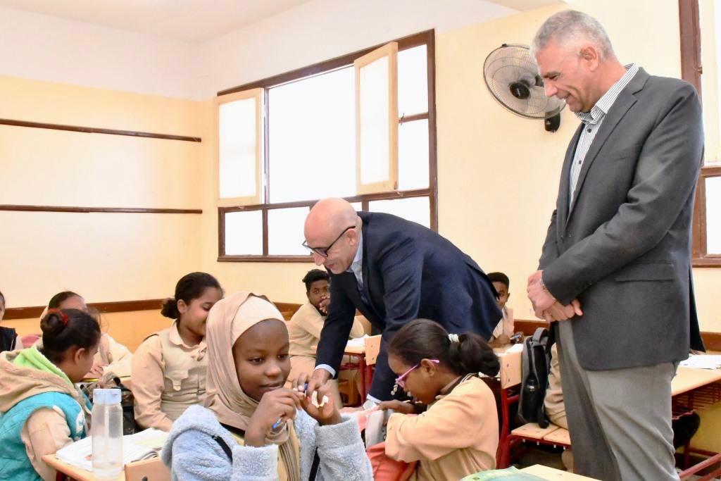 وزير التربية والتعليم يواصل جولاته التفقدية في مدارس أسوان لتطوير العملية التعليمية