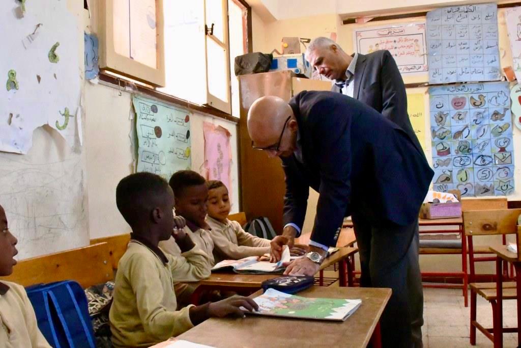 وزير التربية والتعليم يواصل جولاته التفقدية في مدارس أسوان لتطوير العملية التعليمية