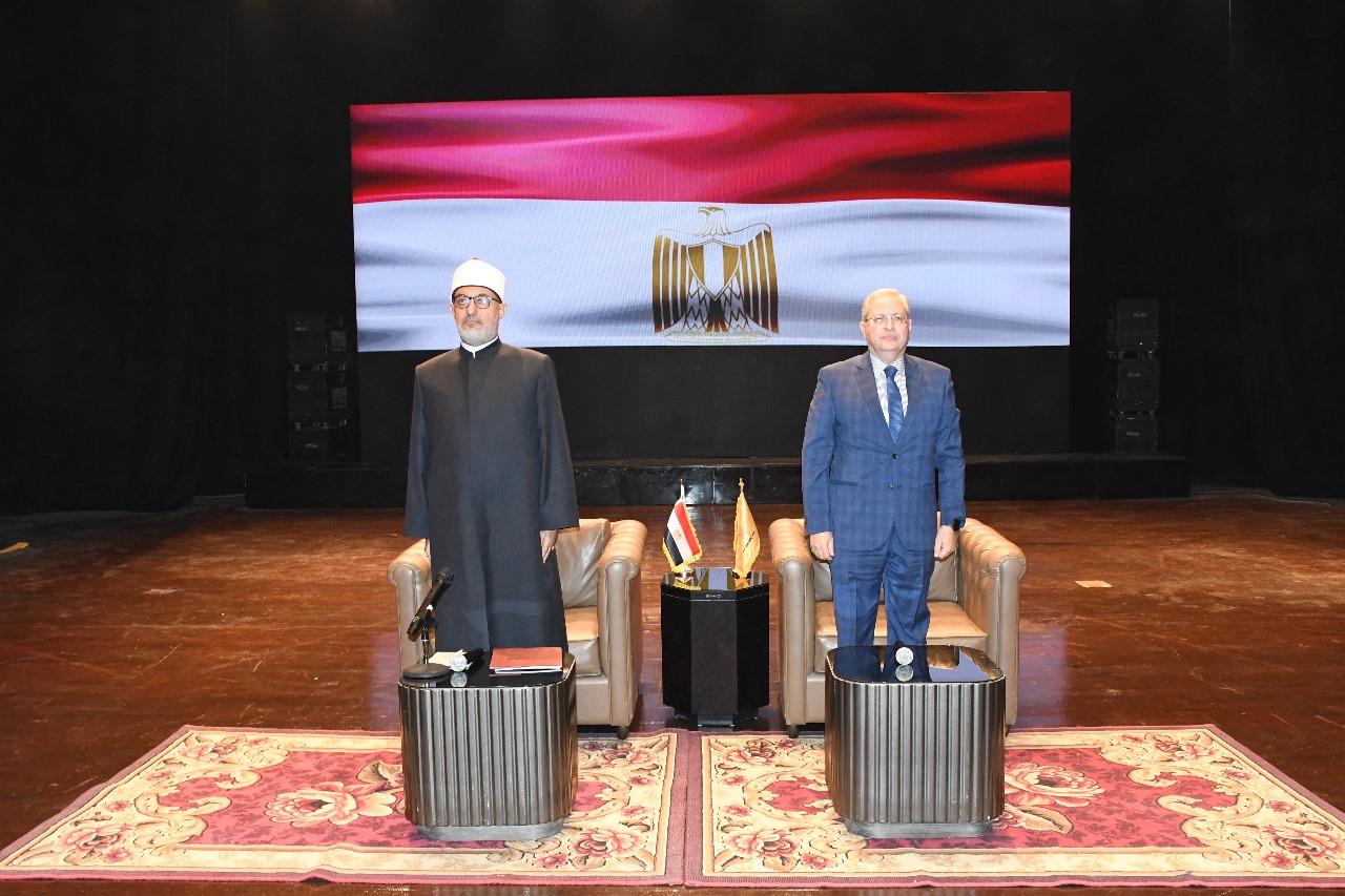 جامعة حلوان تستضيف ندوة عن الخطاب الديني وبناء الوعي لدى الشباب بمشاركة مفتي الجمهورية