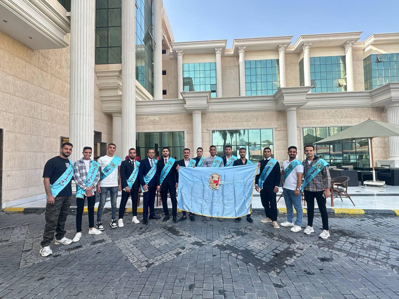 وفد طلابي بجامعة سوهاج يزور مدينة مصر الدولية للألعاب الأولمبية