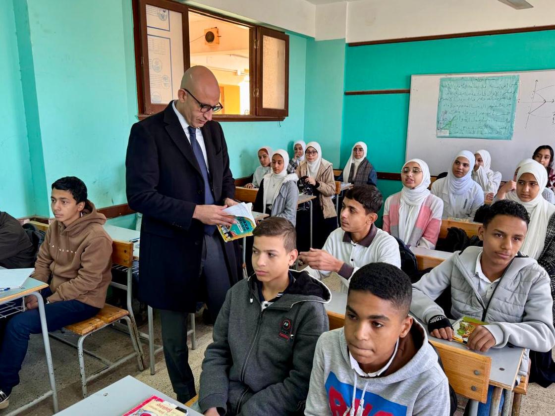 وزير التربية والتعليم يُفاجئ مدارس بني سويف بجولة تفقدية لمتابعة انتظام الدراسة