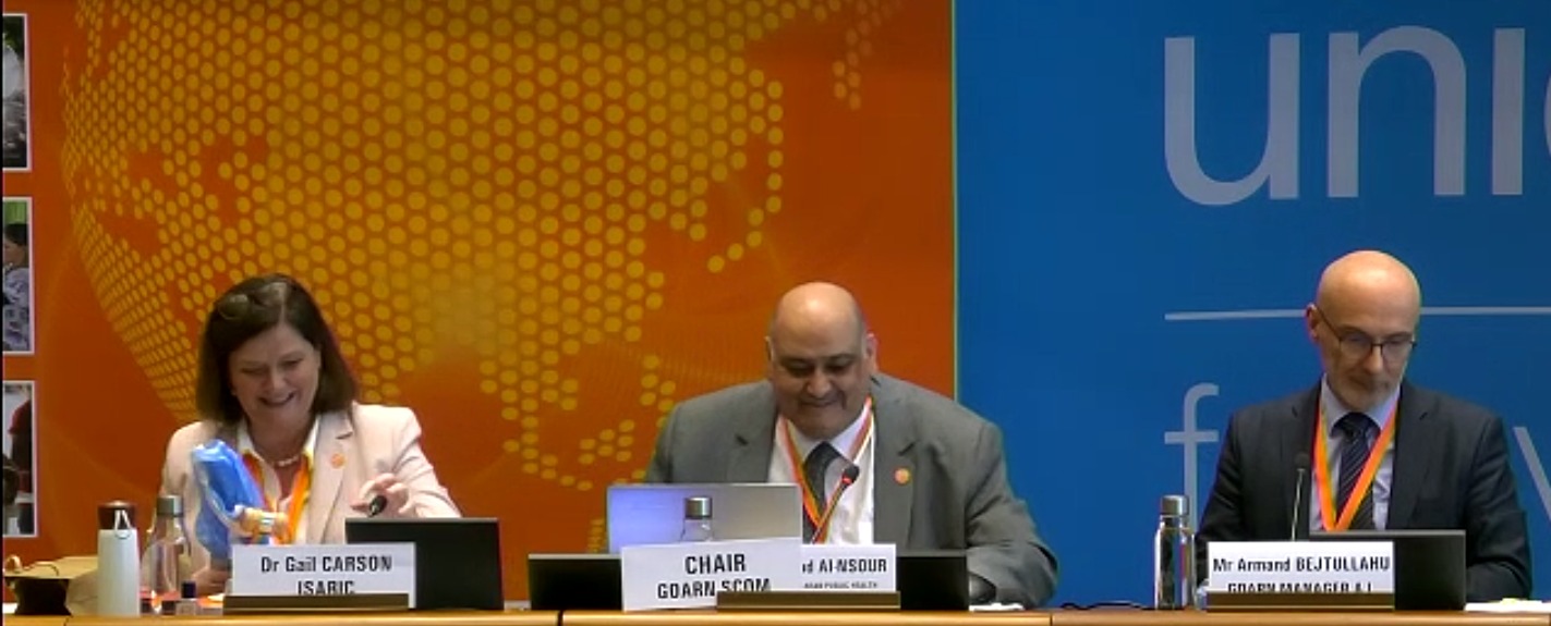 انتخاب الدكتور مهند النسور رئيسًا للجنة التوجيهية لشبكة GOARN