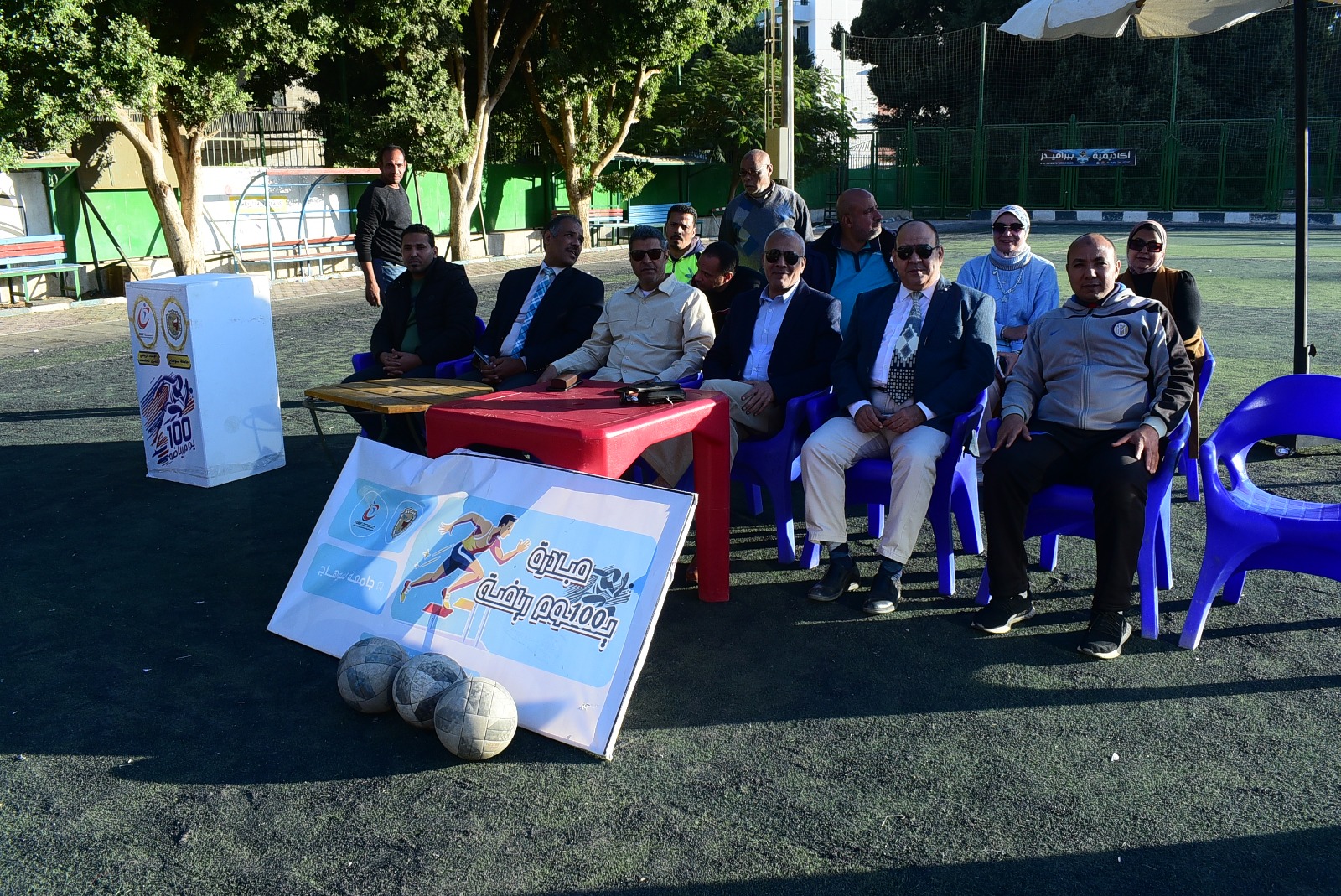 تألق كلية التربية الرياضية في خماسي كرة القدم والطائرة في جامعة سوهاج