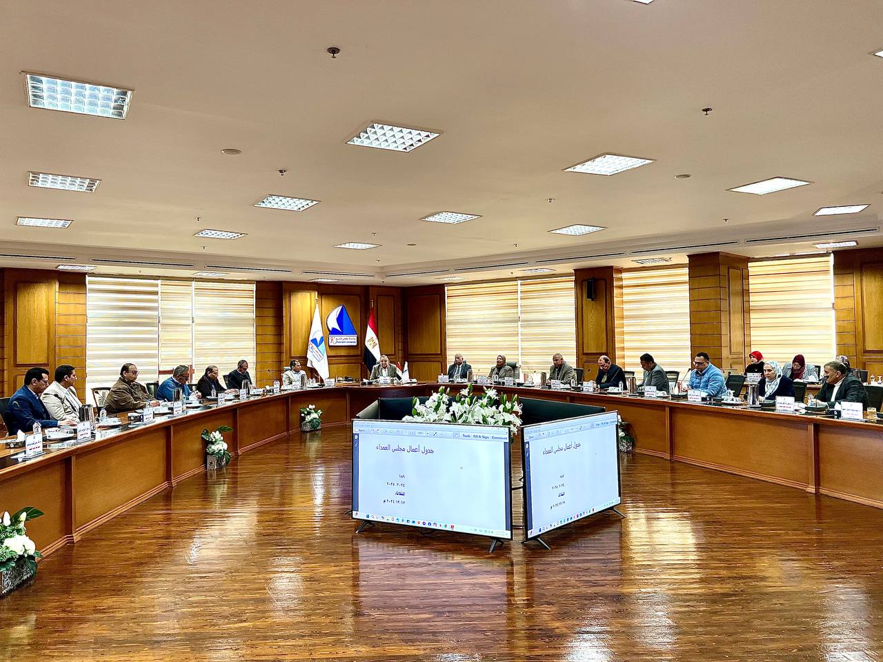 مجلس عمداء جامعة كفر الشيخ يناقش الاستعداد لامتحانات الفصل الدراسي الأول