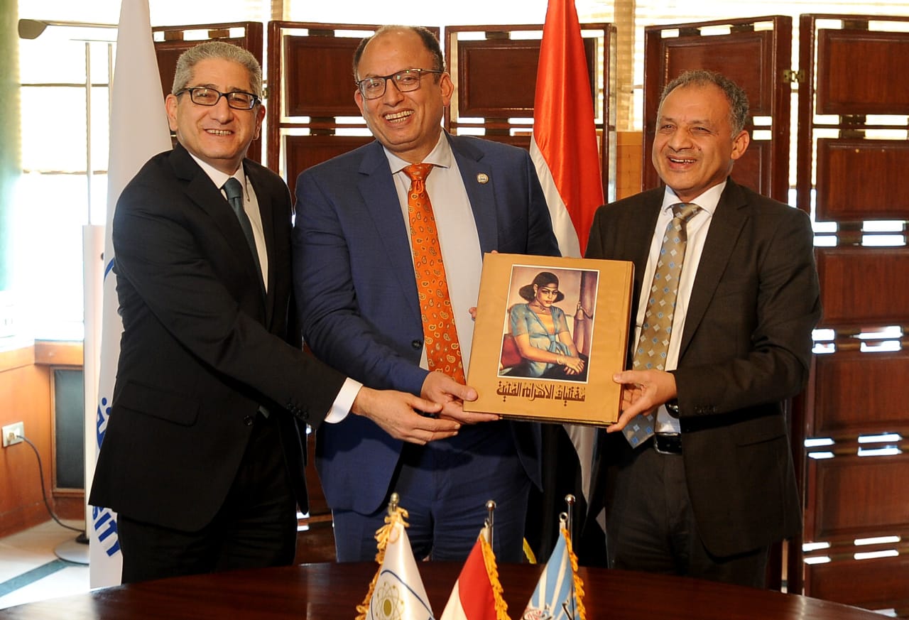 توقيع بروتوكول تعاون بين جامعة حلوان ومؤسسة الأهرام لتطوير منظومة المعلومات