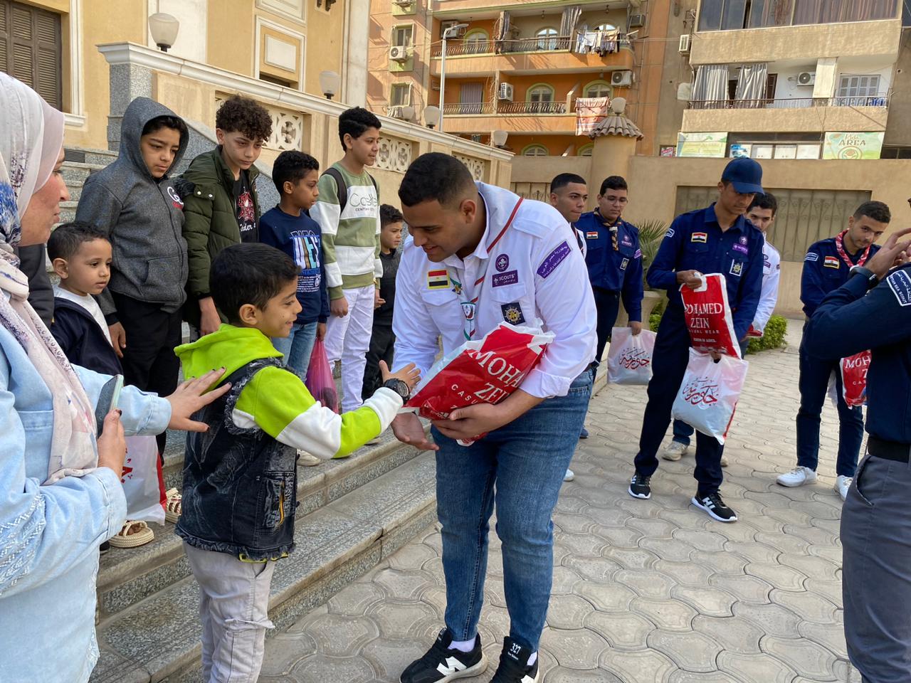 جامعة حلوان تنظم مشروع التنمية المجتمعية للجوالة