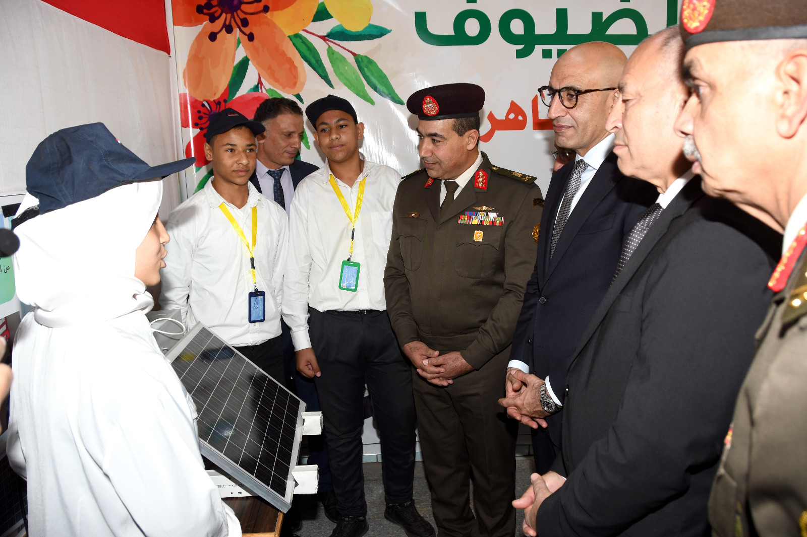 زيارة ميدانية بتنظيم قوات الدفاع الشعبى والتربية والتعليم لمدرسة الشهيد أحمد أبوبكر العسكرية