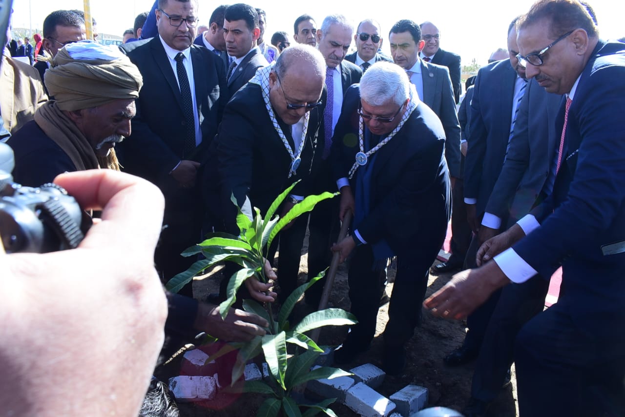 جامعة سوهاج تزرع 60 شجرة مثمرة ضمن مبادرة 100 مليون شجرة لتحقيق التحول الأخضر