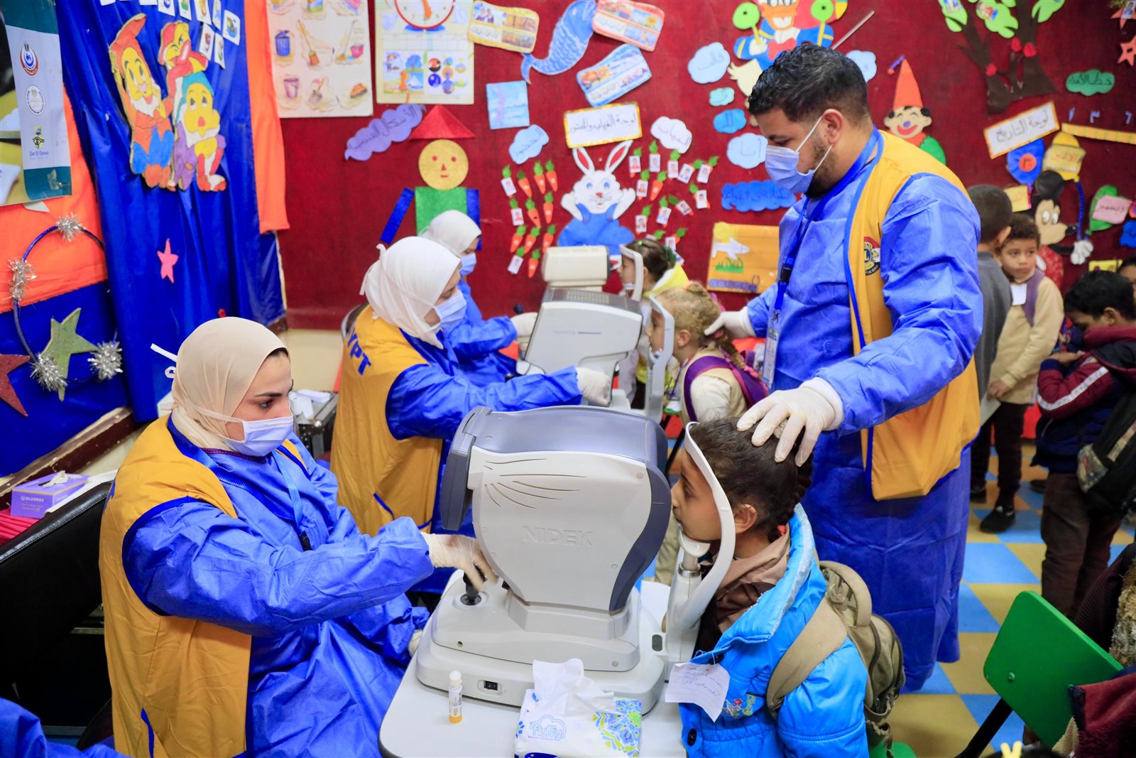 وزيرا التربية والتعليم والصحة يتفقدان مبادرة عيون أطفالنا مستقبلنا بالغربية