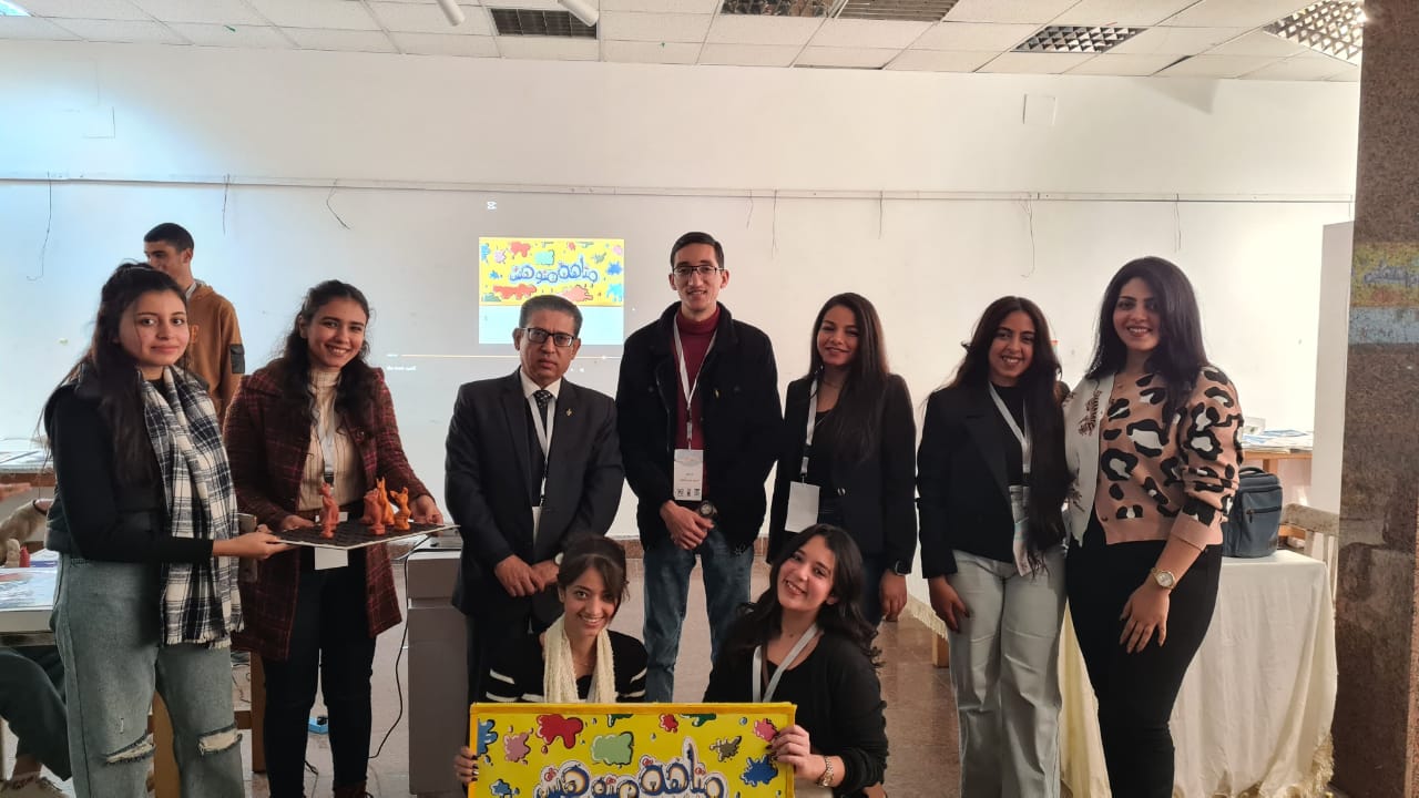 إبداع طلاب جامعة الأقصر في معرض معًا نستطيع بكلية الفنون الجميلة