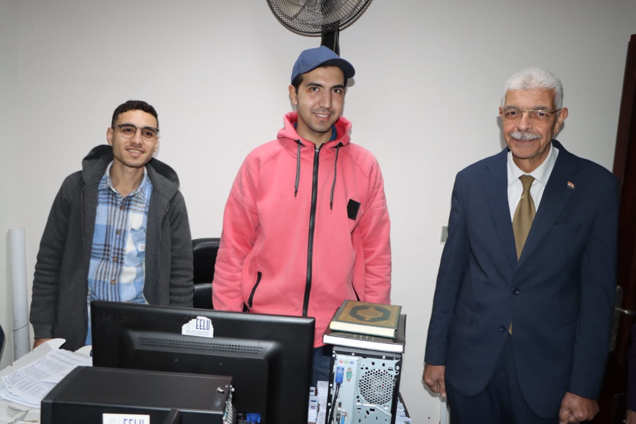 جولة تفقدية لرئيس جامعة المنوفية لمتابعة سير العملية التعليمية وأعمال التطوير