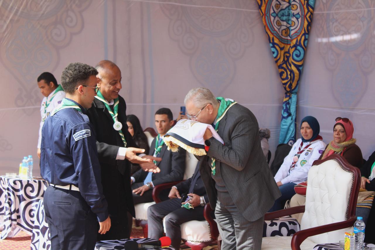 جامعة حلوان تحتفل باليوبيل الذهبي بمهرجان كشفي وإرشادي متميز
