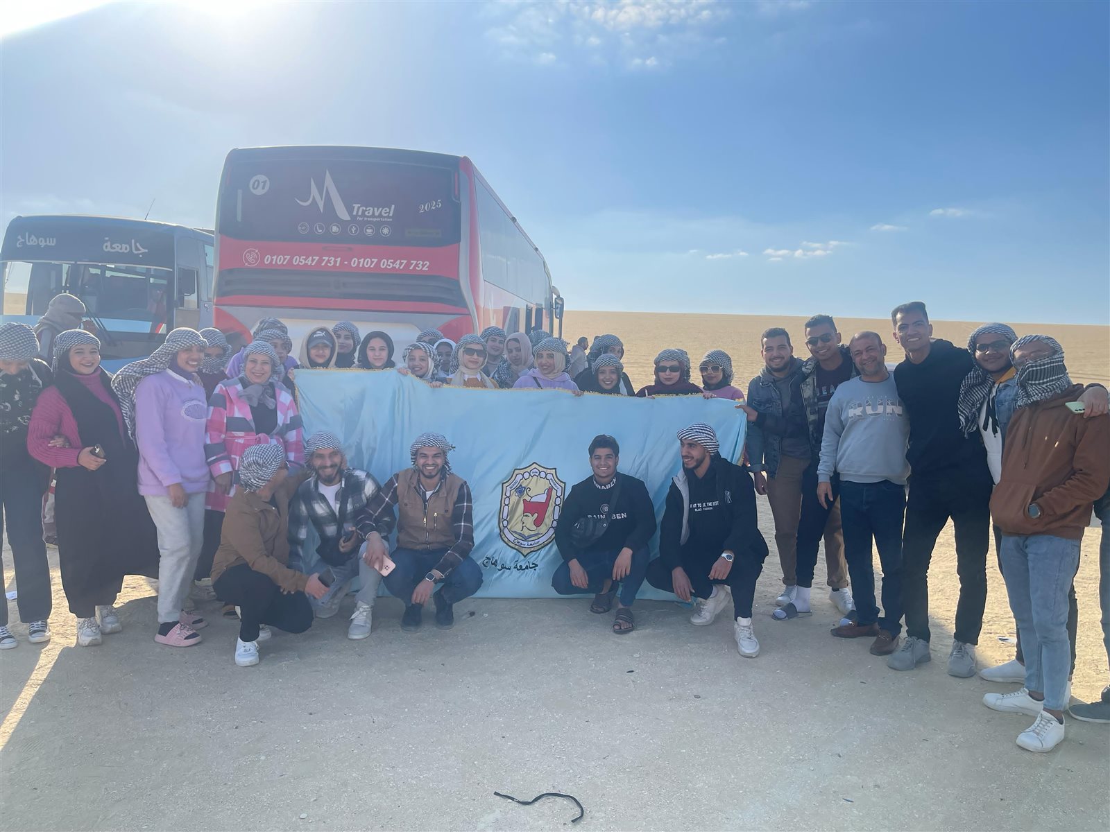 جامعة سوهاج تنظم رحلة استكشافية لرصد اصطفاف المشتري والمريخ