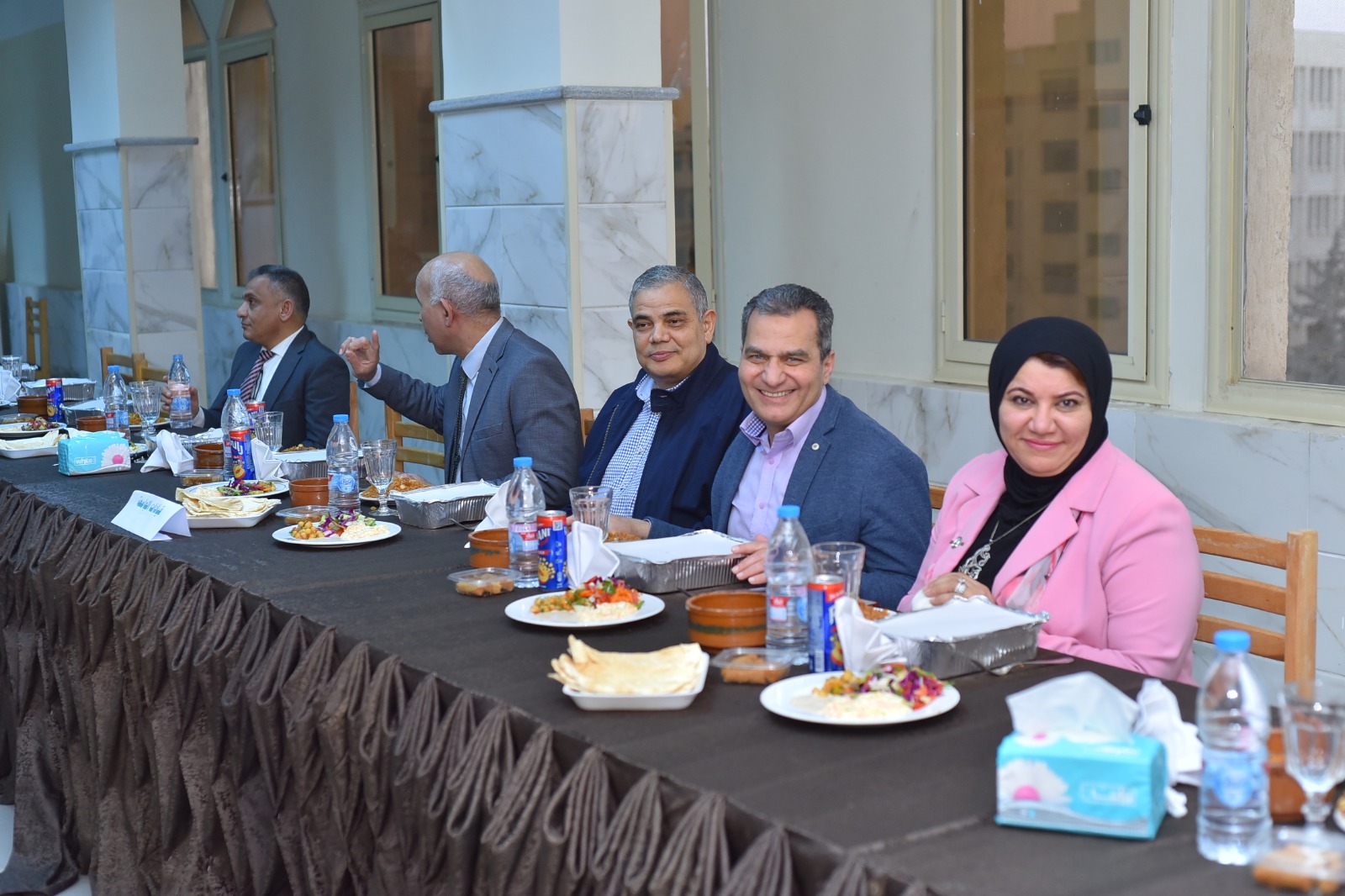 إفطار رمضاني يجمع أسرة جامعة كفر الشيخ