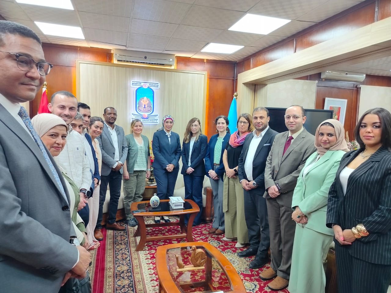 جامعة الأقصر تستقبل وفد الاتحاد الأوروبي لمناقشة سبل التعاون الأكاديمي