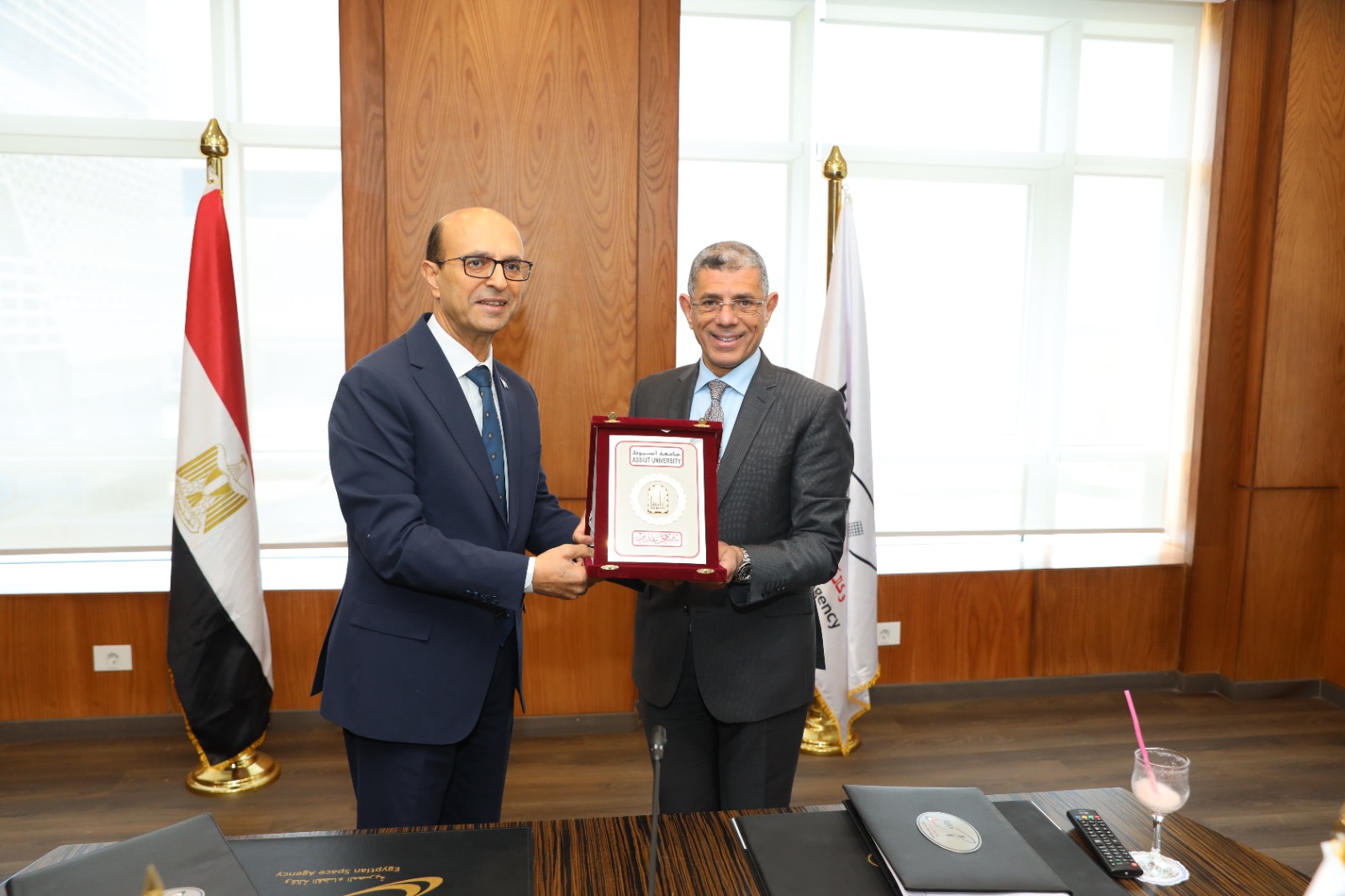 جامعة أسيوط توقع 3 اتفاقيات مع وكالة الفضاء المصرية