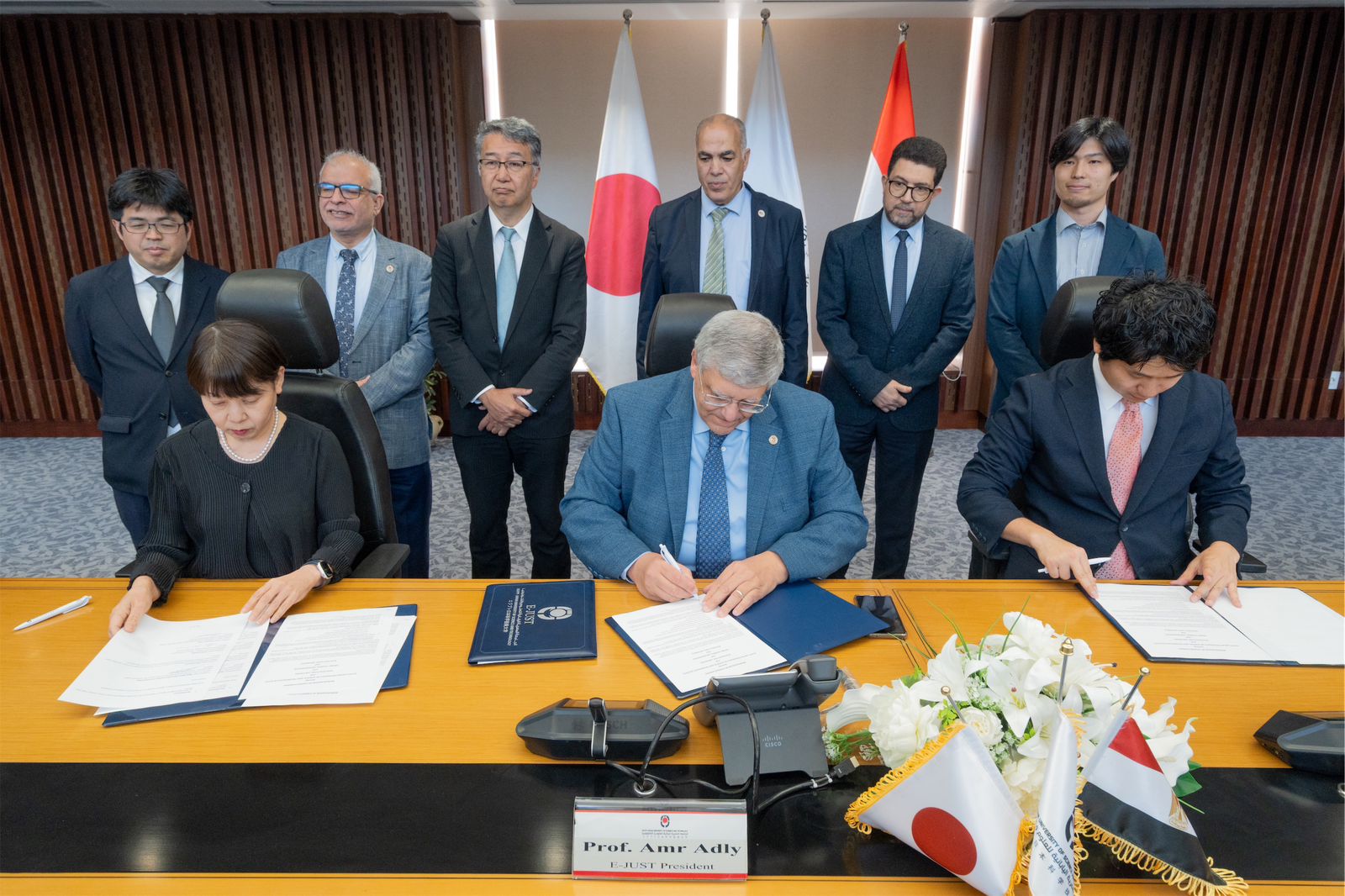 الجامعة المصرية اليابانية توقّع مذكرة تفاهم مع ثلاث مؤسسات يابانية في الفضاء والتنمية المستدامة