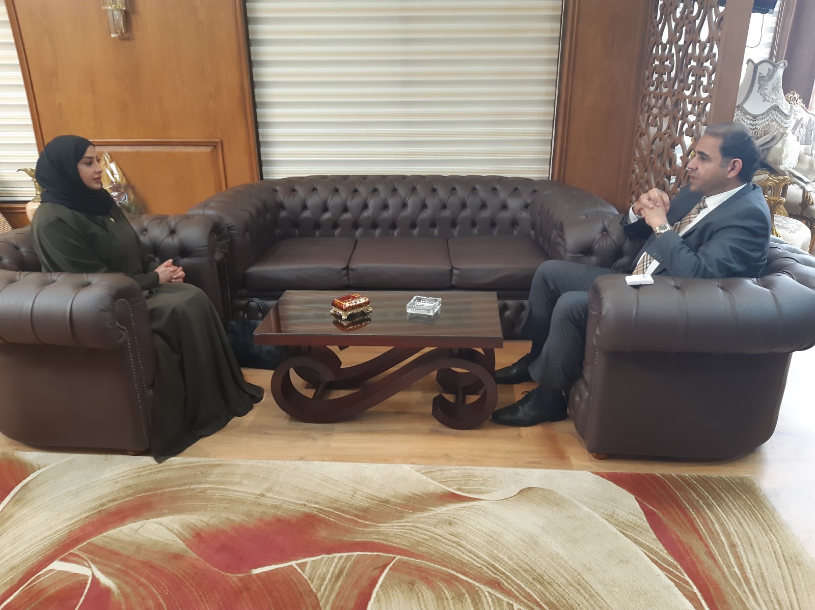 رئيس جامعة بورسعيد يستقبل المستشارة الثقافية لسفارة مملكة البحرين بالقاهرة