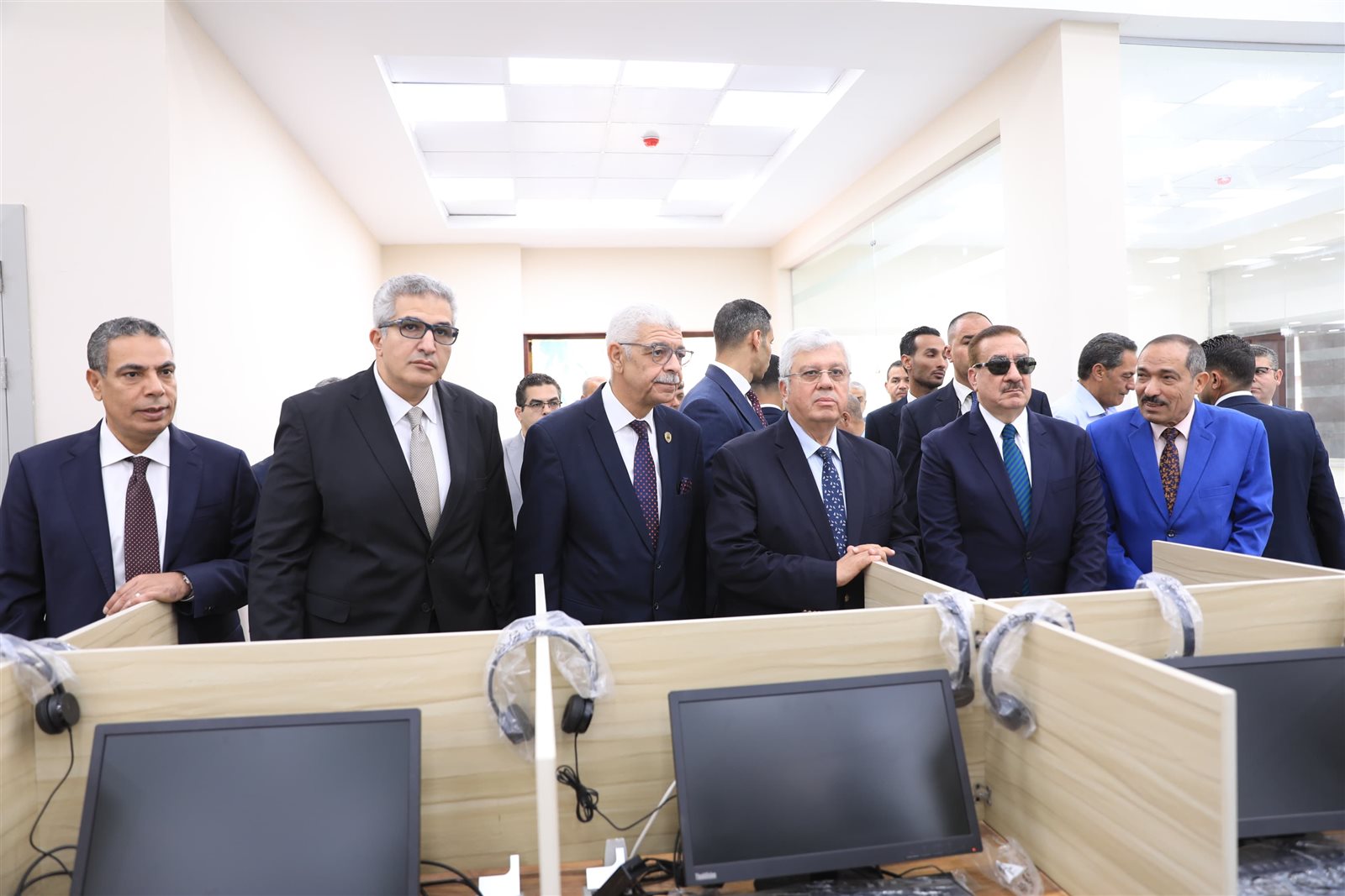 وزير التعليم العالي يفتتح مركز الاختبارات الإلكترونية بجامعة المنوفية