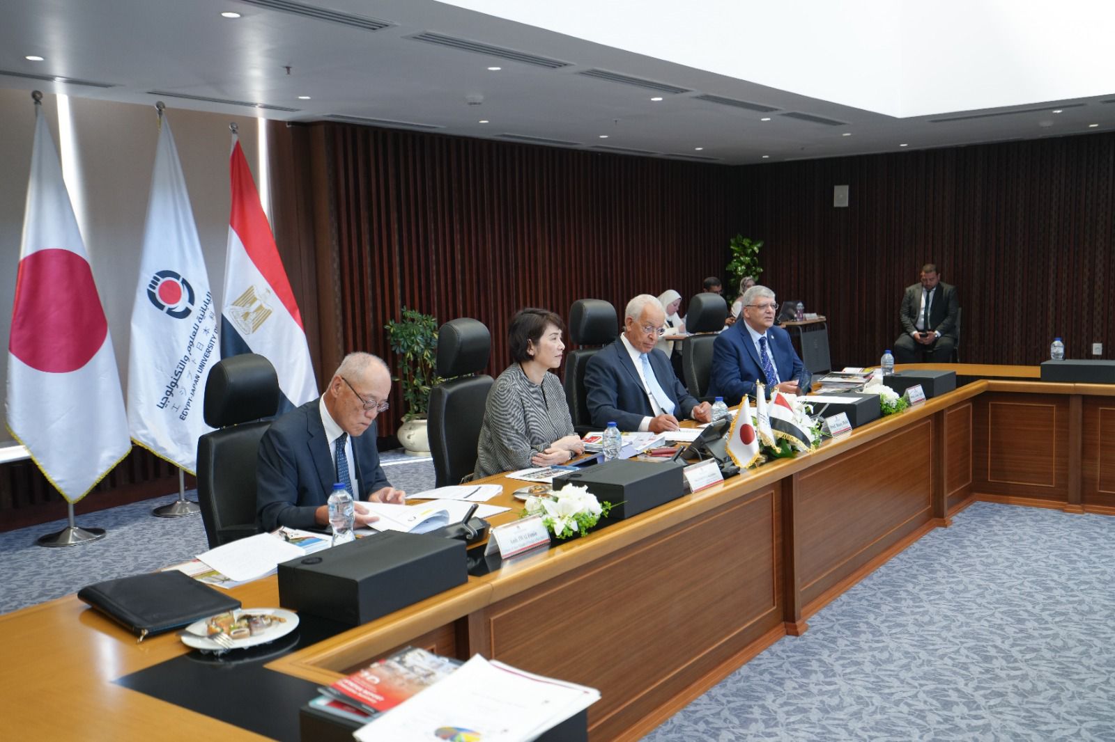 بدء ‎اجتماع مجلس أمناء الجامعة المصرية اليابانية فى دورته ال ٣٠