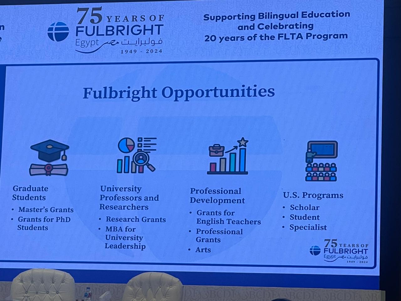 جامعة حلوان تواصل التعاون الدولي بمؤتمر فولبرايت 2025