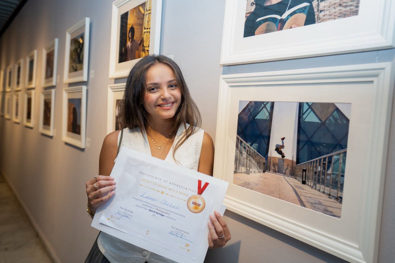 150 لوحة رقمية بختام معرض جامعة مصر للمعلوماتية بدار الأوبرا المصرية