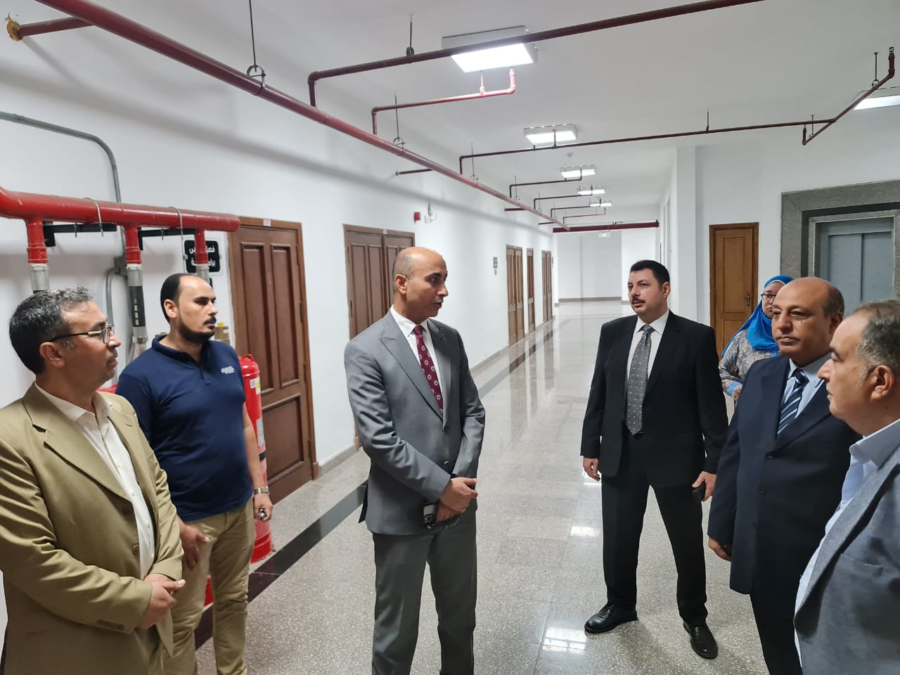 رئيس جامعة دمنهور يتفقد استعدادات كليتي الهندسة والتربية للطفولة المبكرة للعام الدراسي الجديد
