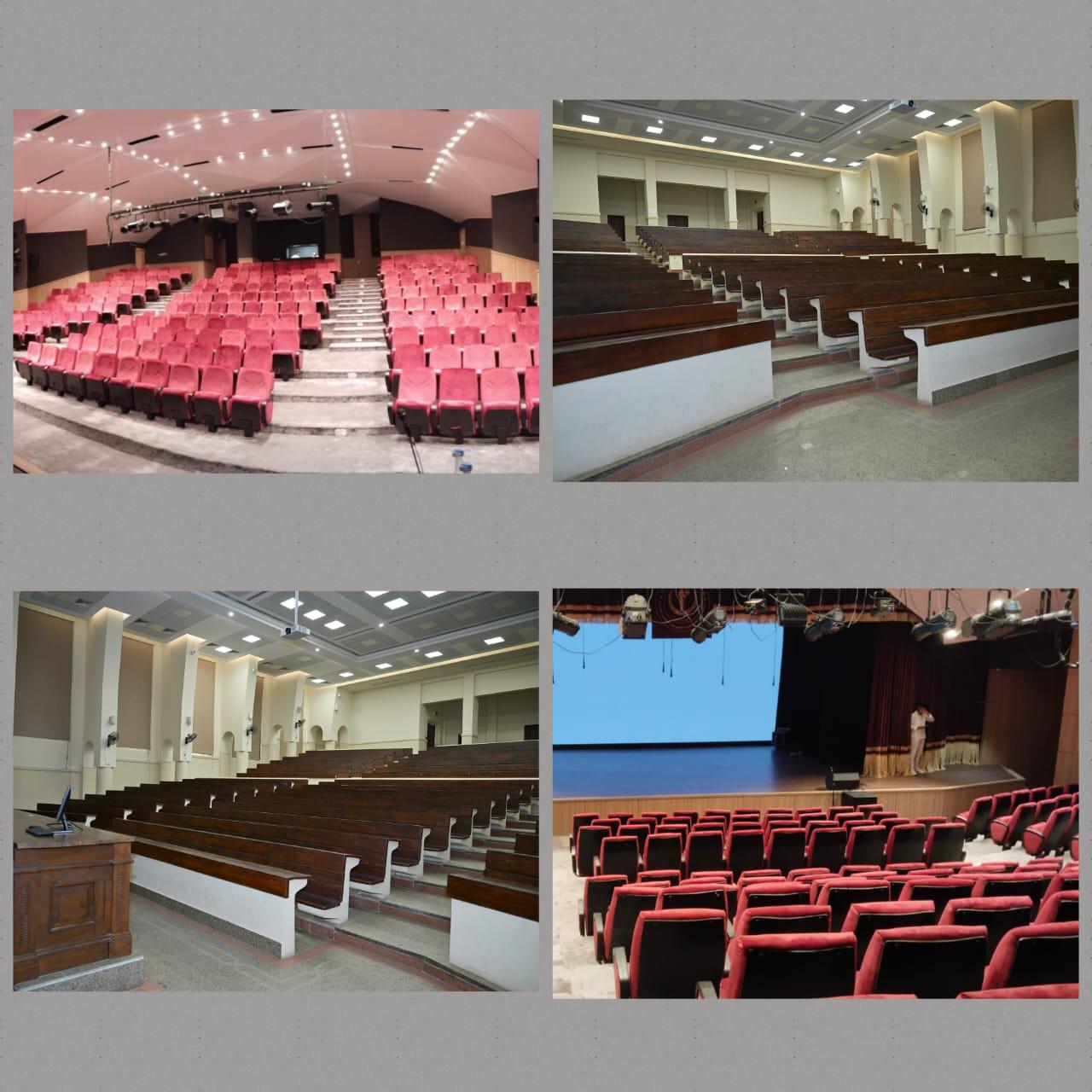 جامعة القاهرة تفتتح مسرح حشاد ومدرج حفناوي بدعم سلطان القاسمي