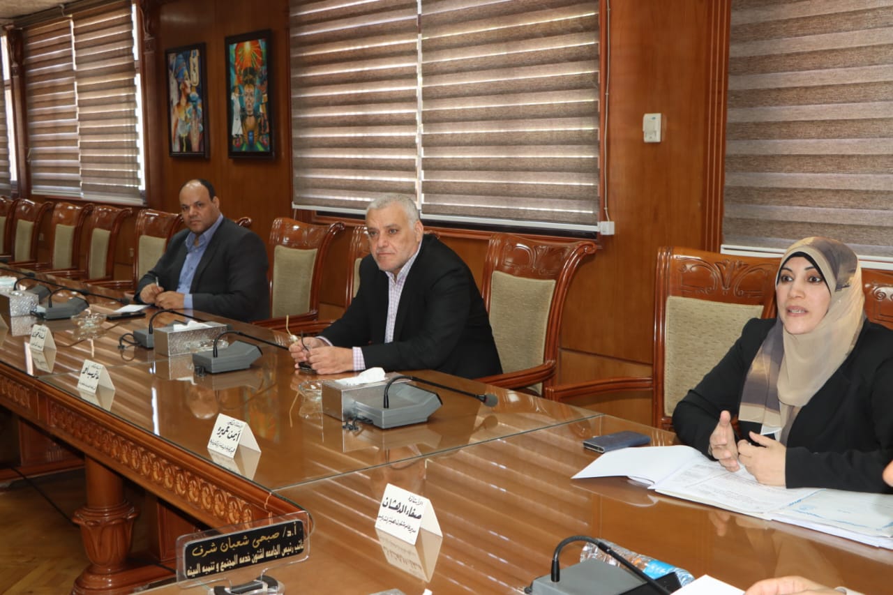 رئيس جامعة المنوفية يناقش تكليف المعيدين والخطة الخمسية 2029