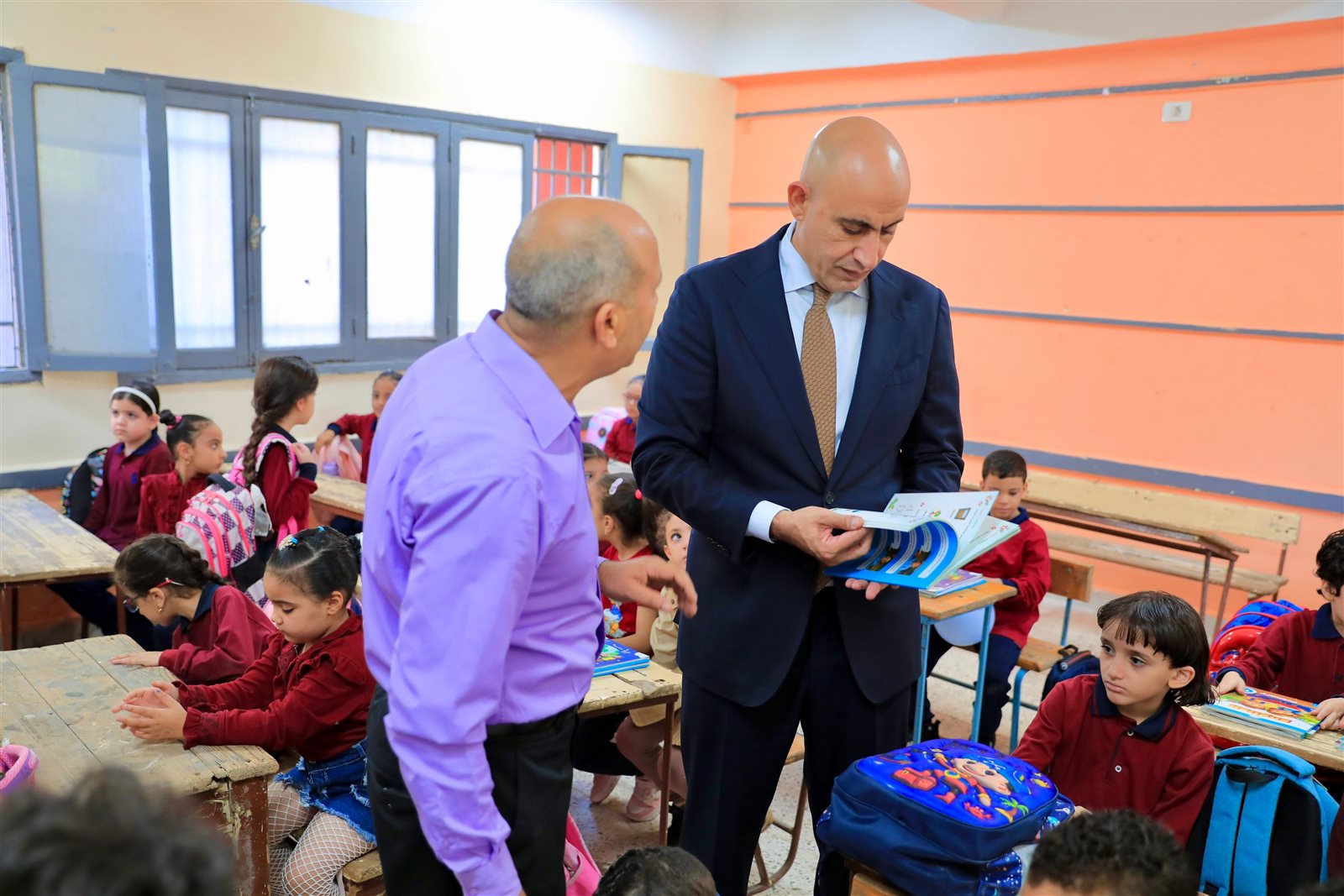 وزير التربية والتعليم يتفقد مدارس القليوبية