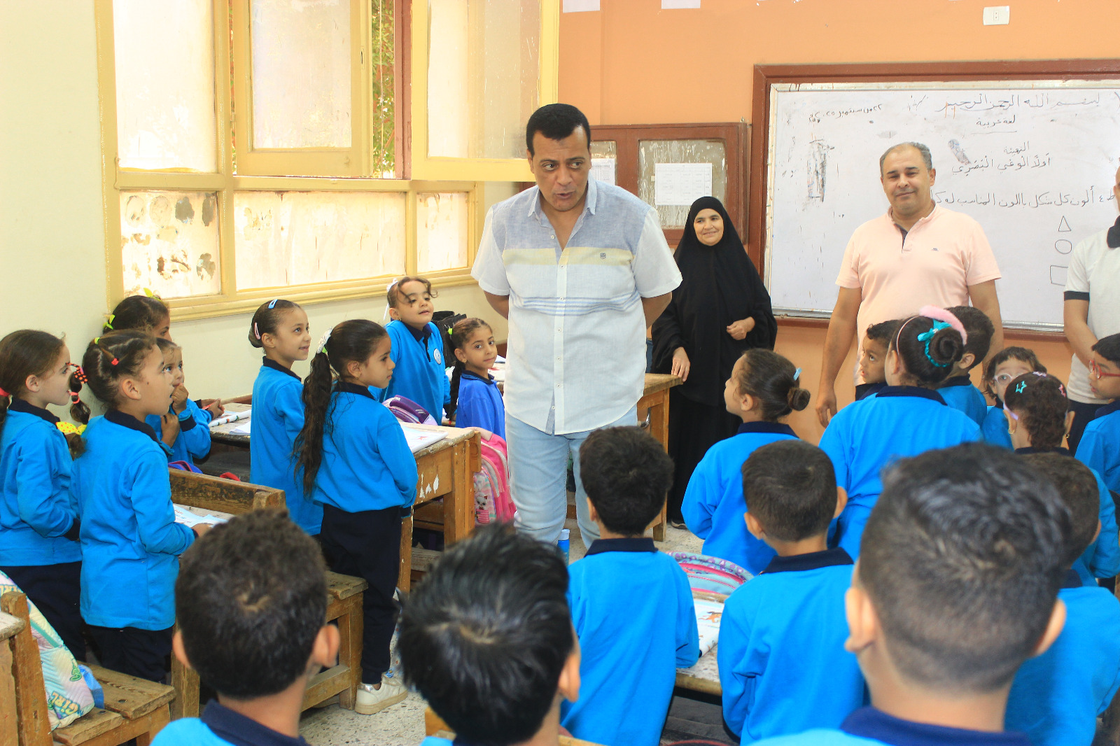 مدير تعليم سوهاج يتفقد مدارس إدارة سوهاج التعليمية