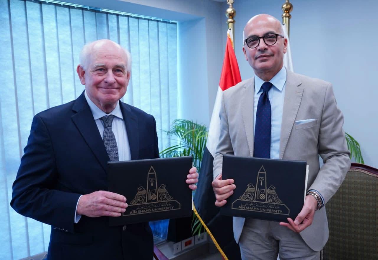 جامعة عين شمس توقع اتفاقية تعاون مع مؤسسة إنشنت إيجيبت للأبحاث