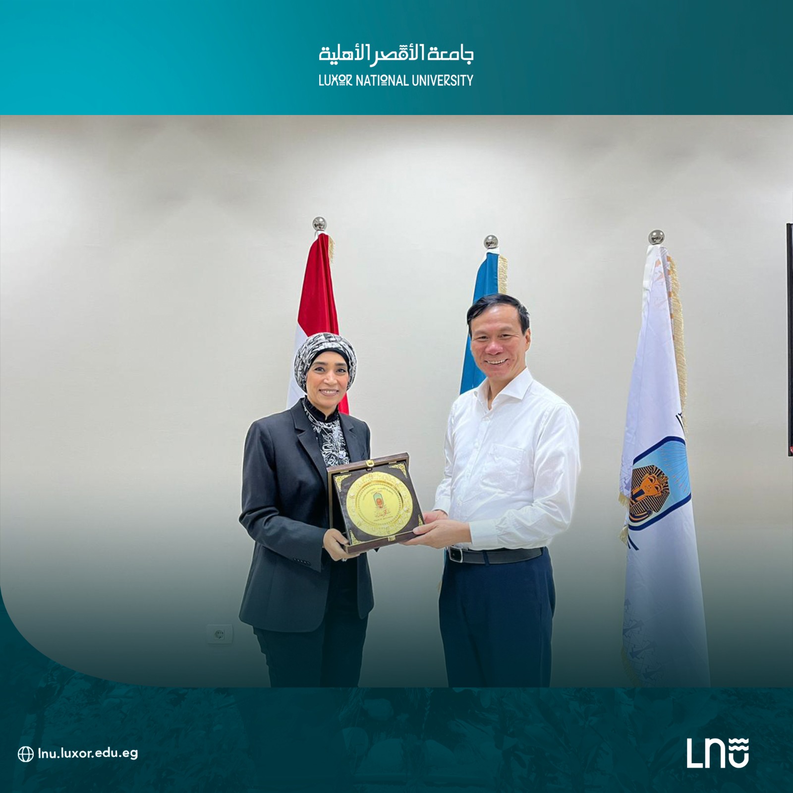 جامعة الأقصر الأهلية تستقبل وفدًا من جامعة فيتنام الوطنية