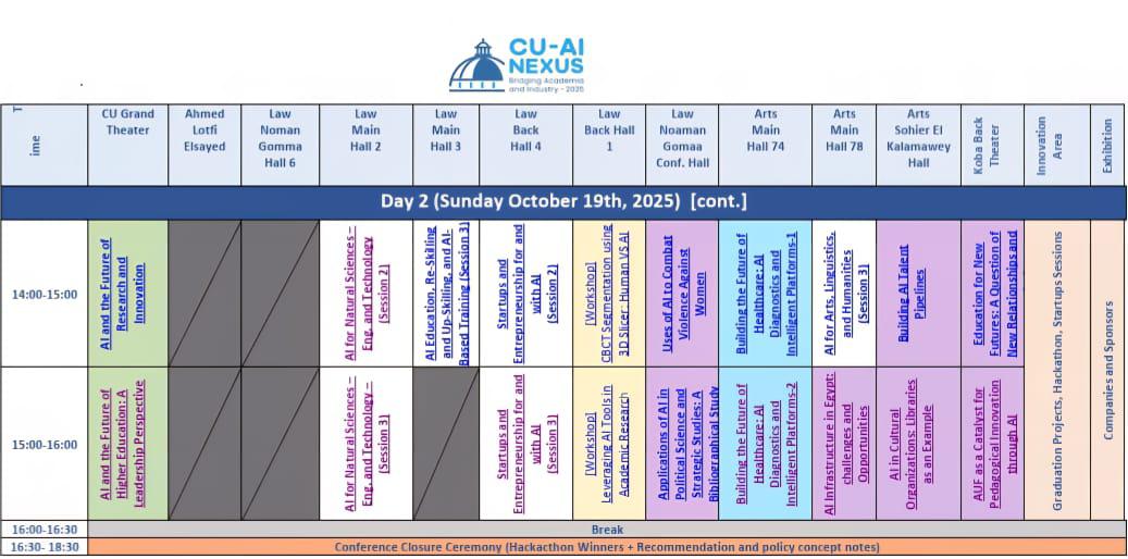 جامعة القاهرة تعلن تفاصيل أجندة مؤتمرها الدولي الأول للذكاء الاصطناعي