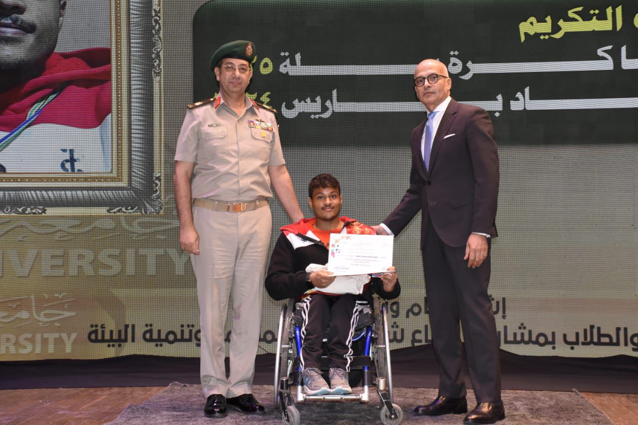 احتفالية بمناسبة ذكرى انتصارات أكتوبر بالتعاون بين جامعة عين شمس وقوات الدفاع الشعبي والعسكري بالقوات المسلحة